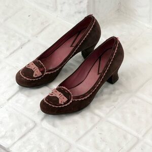 ⋆✿ Vince Camuto Suede Bow Heels ✿⋆